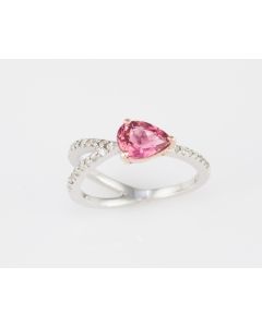 Silver Ring with Tourmaline and Zircon (J108730)