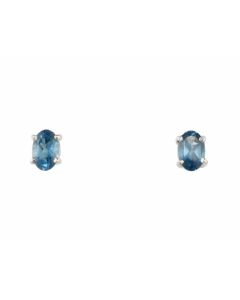 Silver Earrings with Topaz (J158804)
