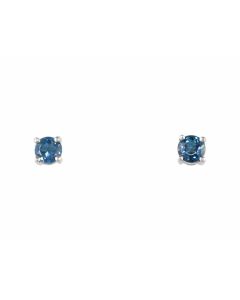Silver Earrings with Topaz (J158954)