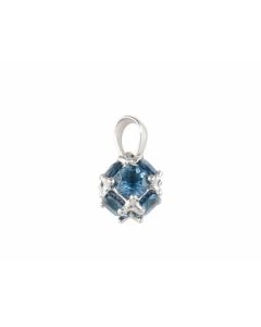 Silver Pendant with Topaz (J208872)