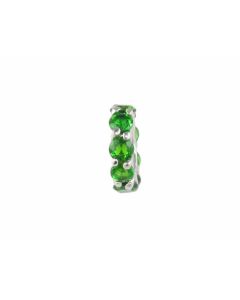 Silver Charm with Chrome Diopside (J289113)