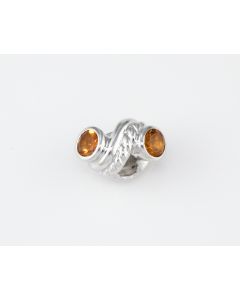 Silver Charm with Citrine (J289327)
