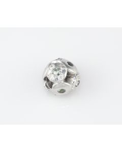 Silver Charm with Sapphire and Zircon (J289331)
