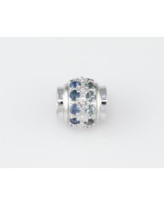 Silver Charm with Blue Sapphire and Sapphire (J289332)