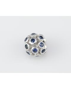 Silver Charm with Blue Sapphire (J289337)