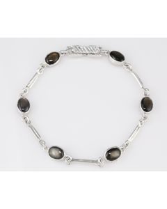 Silver Bracelet with Star Sapphire (J409165)