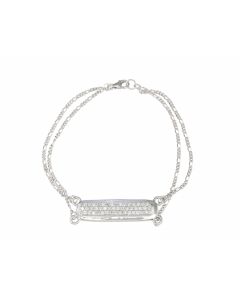 Silver Bracelet with Zircon (J409186)